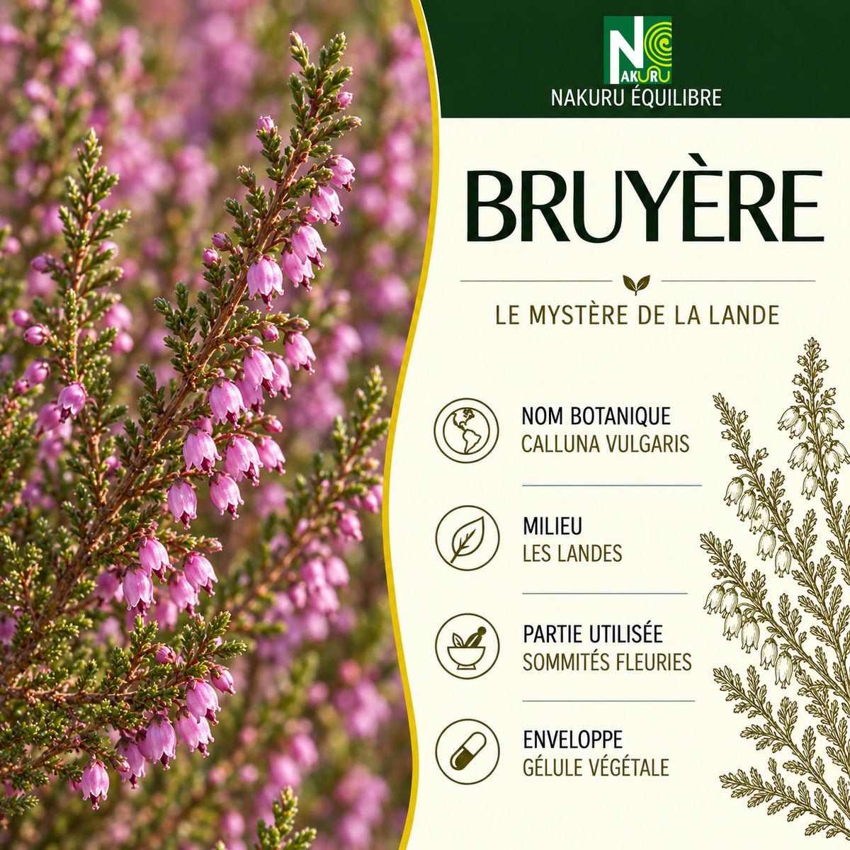 NAKURU Bruyère — 500 gélules — Présentation