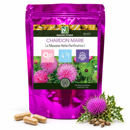 NAKURU Chardon Marie — 500 gélules — Packshot