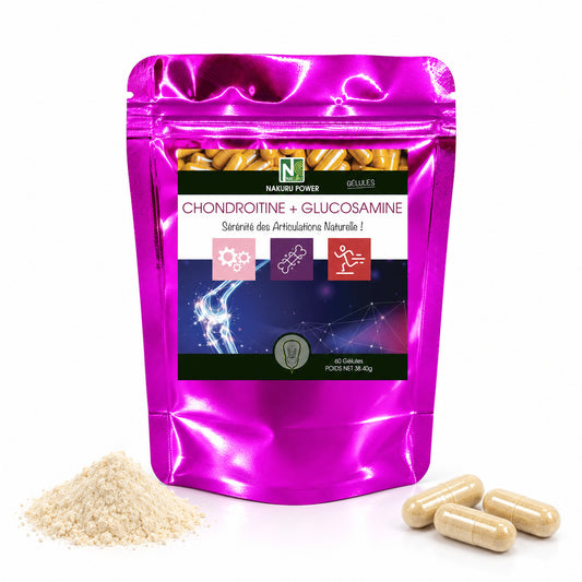 NAKURU Chondroitine + Glucosamine — 60 gélules — Packshot
