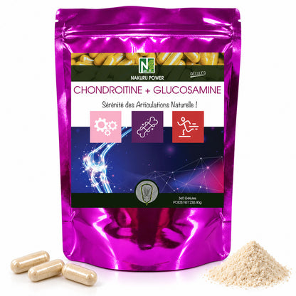 NAKURU Chondroitine + Glucosamine — 360 gélules — Packshot