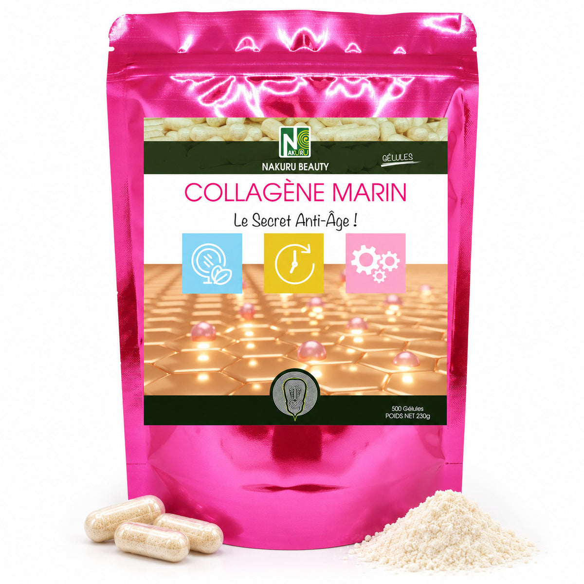 NAKURU Collagène — 500 gélules — Packshot