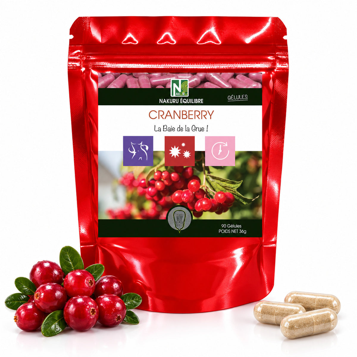 NAKURU Cranberry — 90 gélules — Packshot