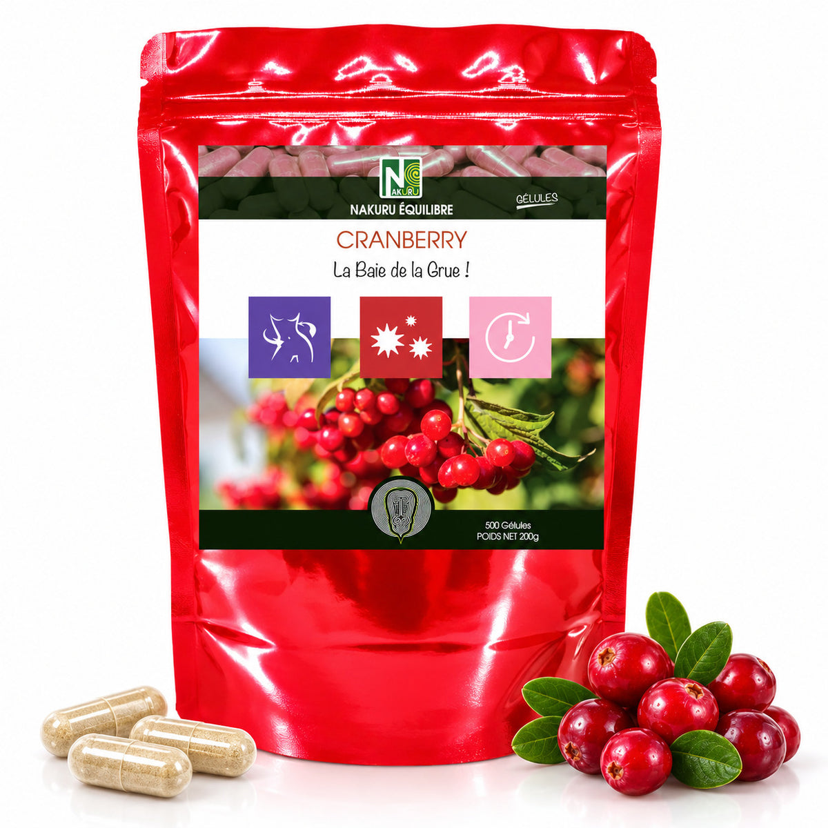 NAKURU Cranberry — 500 gélules — Packshot
