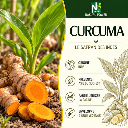 NAKURU Curcuma — 500 gélules — Présentation