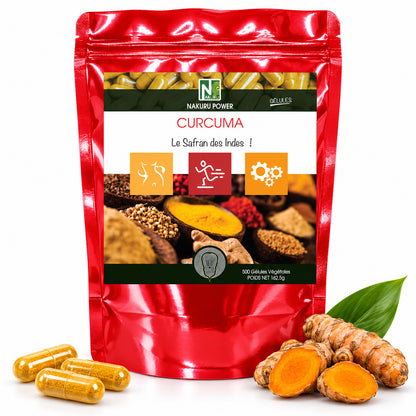 NAKURU Curcuma — 500 gélules — Packshot