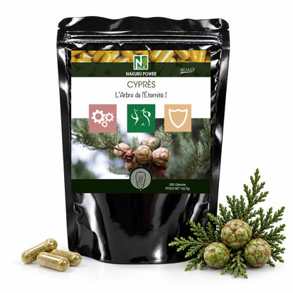NAKURU Cyprès — 500 gélules — Packshot