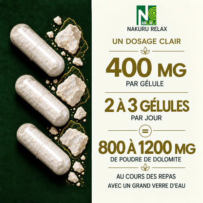 NAKURU Dolomite — 500 gélules — Dosage