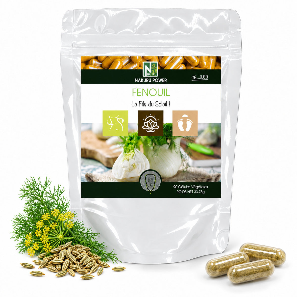 NAKURU Fenouil — 90 gélules — Packshot