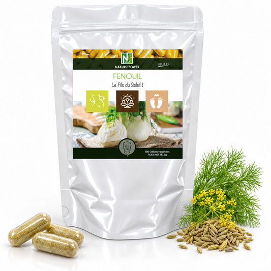 NAKURU Fenouil — 500 gélules — Packshot
