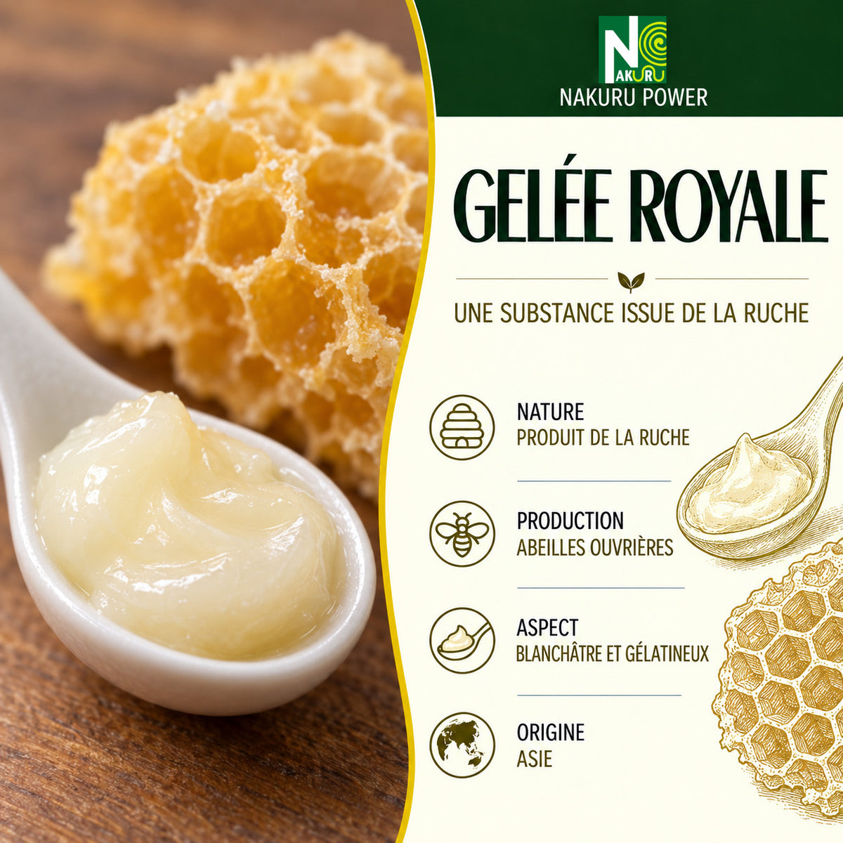 NAKURU Gelée Royale — 500 gélules — Présentation