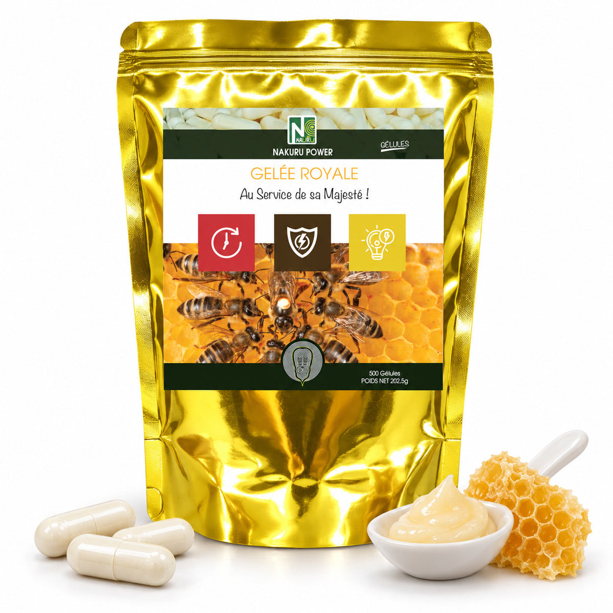 NAKURU Gelée Royale — 500 gélules — Packshot