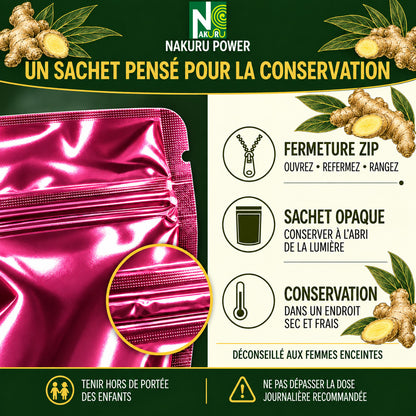 NAKURU Gingembre — 500 gélules — Conservation