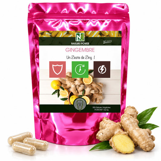 NAKURU Gingembre — 500 gélules — Packshot