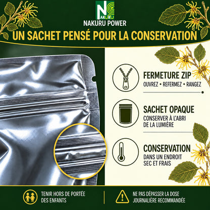 NAKURU Hamamélis — 500 gélules — Conservation