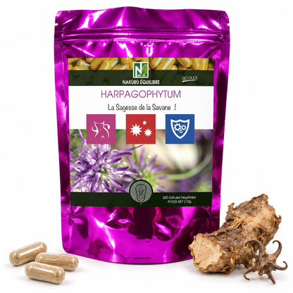NAKURU Harpagophytum — 500 gélules — Packshot