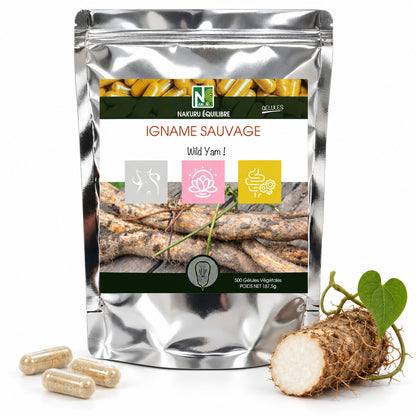 NAKURU Igname Sauvage — 500 gélules — Packshot
