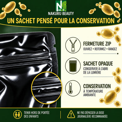 NAKURU Levure de Bière Revivifiable — 500 gélules — Conservation