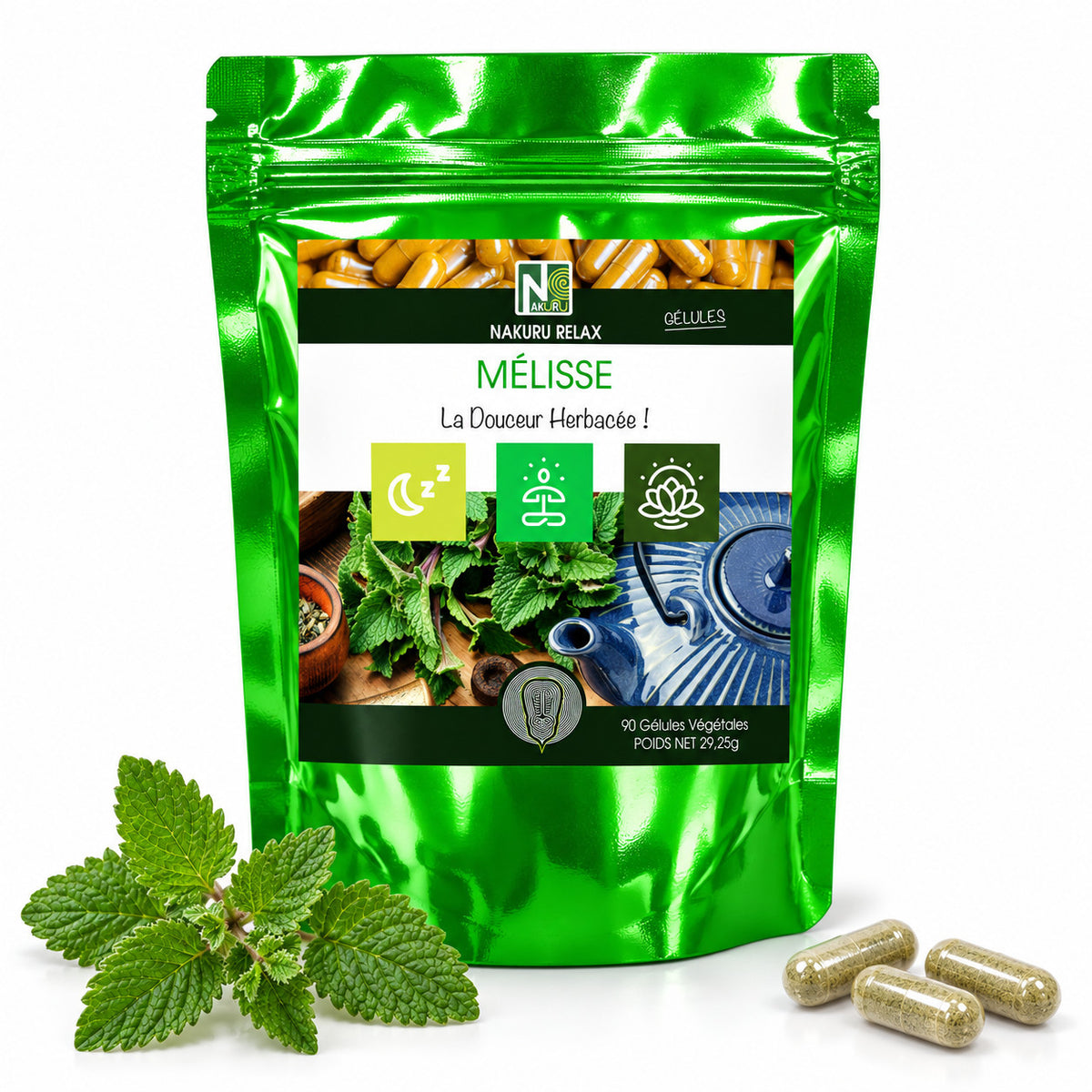 NAKURU Mélisse — 90 gélules — Packshot