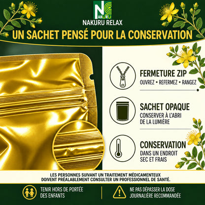 NAKURU Millepertuis — 500 gélules — Conservation