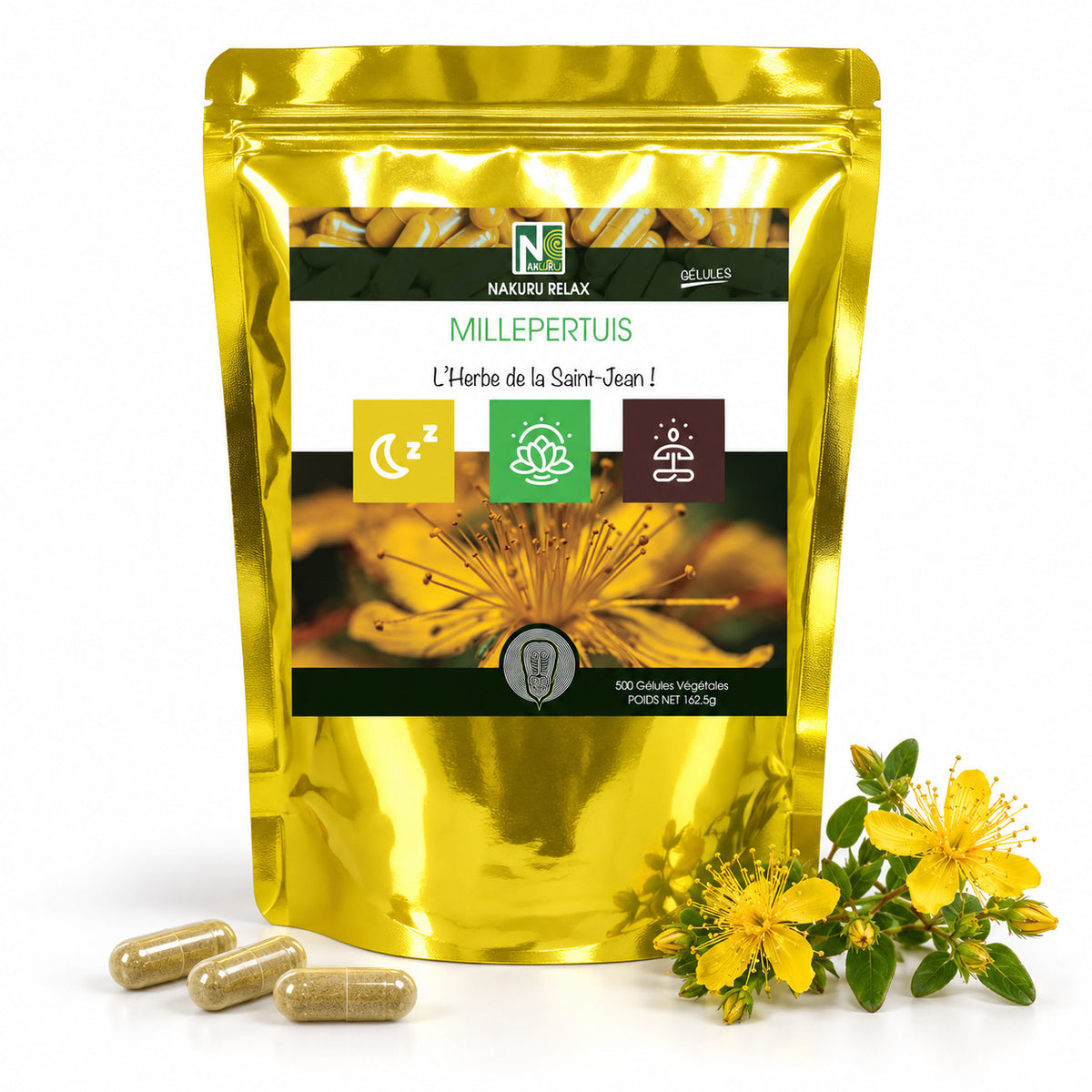 NAKURU Millepertuis — 500 gélules — Packshot
