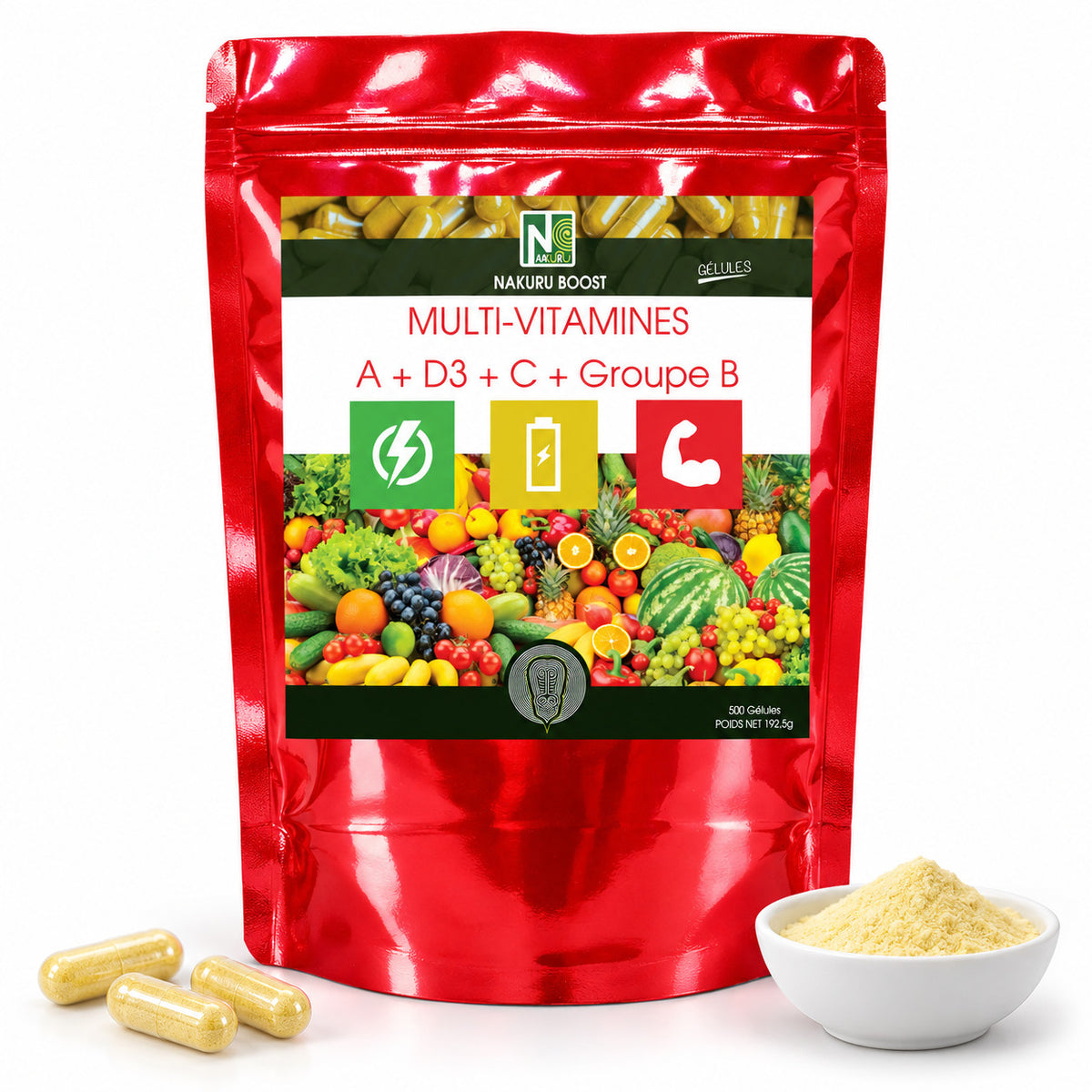 NAKURU Multi-Vitamines — 500 gélules — Packshot