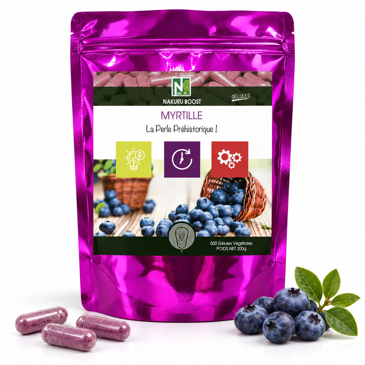 NAKURU Myrtille — 500 gélules — Packshot
