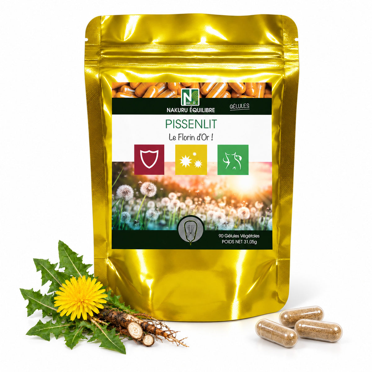 NAKURU Pissenlit — 90 gélules — Packshot