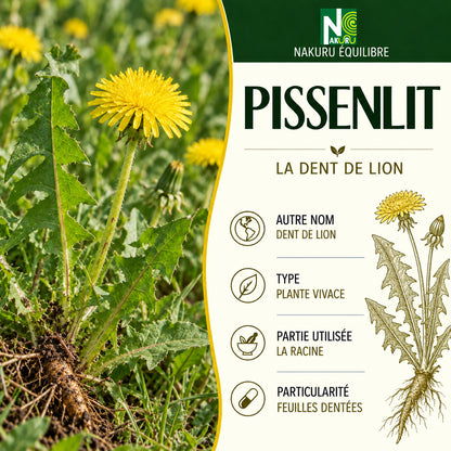 NAKURU Pissenlit — 500 gélules — Présentation
