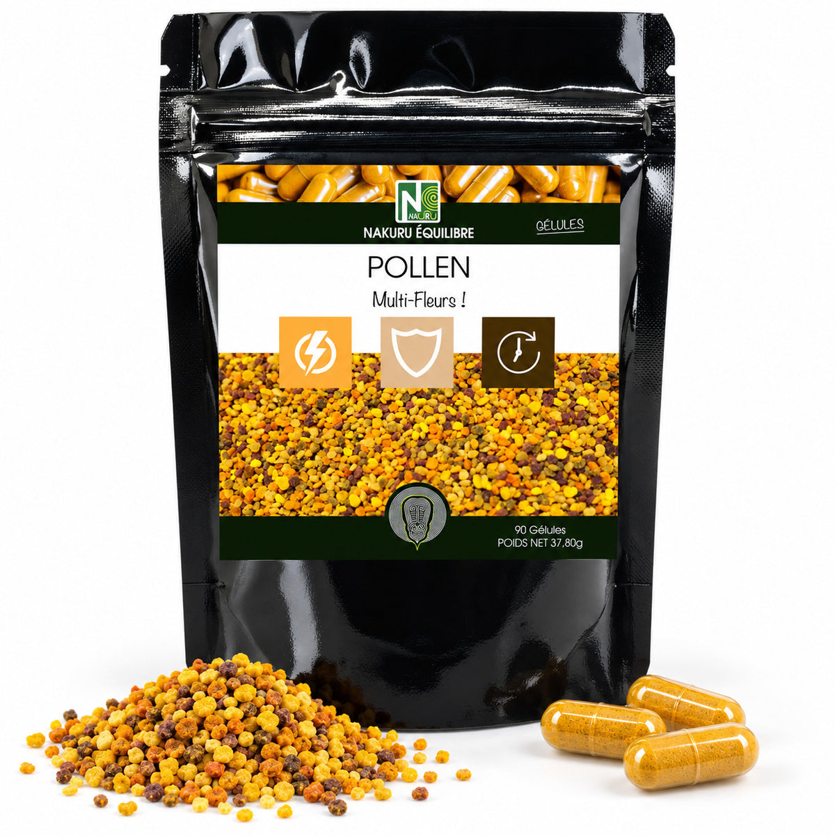 NAKURU Pollen — 90 gélules — Packshot