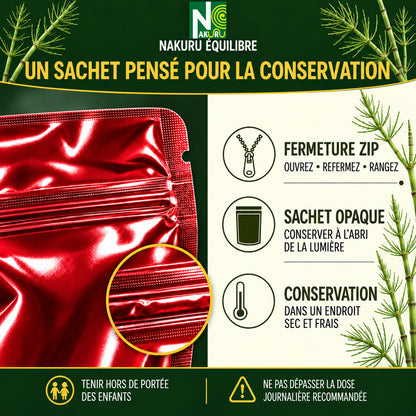 NAKURU Prêle — 500 gélules — Conservation