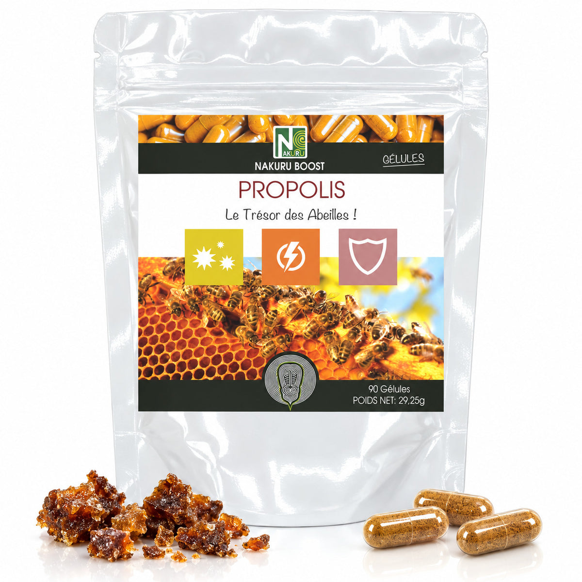 NAKURU Propolis — 90 gélules — Packshot