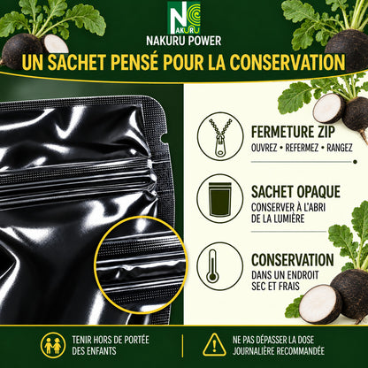 NAKURU Radis Noir — 500 gélules — Conservation