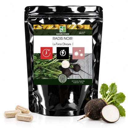 NAKURU Radis Noir — 500 gélules — Packshot