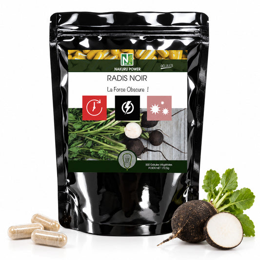 NAKURU Radis Noir — 500 gélules — Packshot