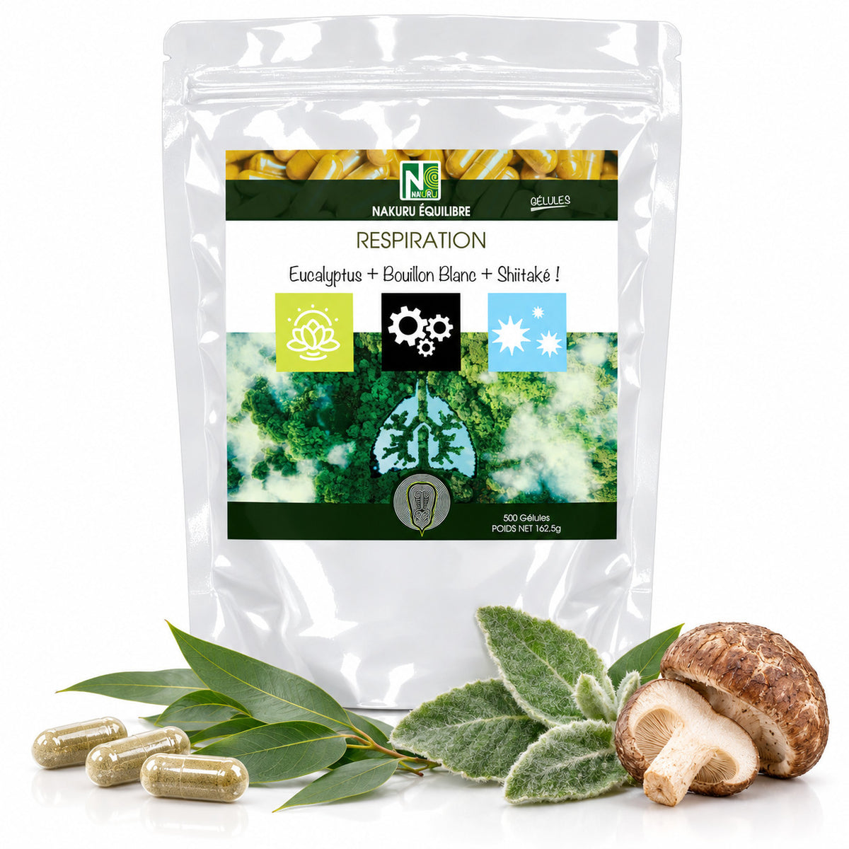 NAKURU Respiration — 500 gélules — Packshot