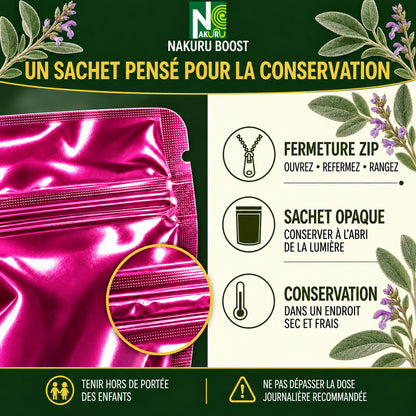 NAKURU Sauge — 500 gélules — Conservation