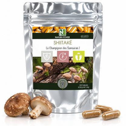 NAKURU Shiitaké — 120 gélules — Packshot
