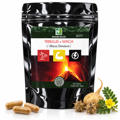 NAKURU Tribulus + Maca — 500 gélules — Packshot