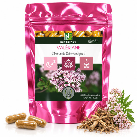 NAKURU Valériane — 500 gélules — Packshot