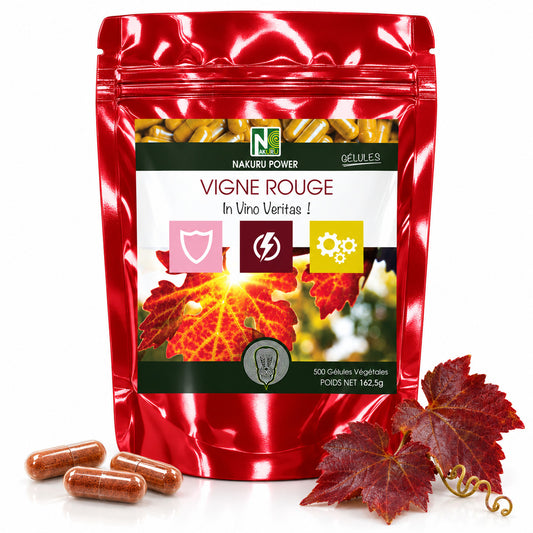 NAKURU Vigne Rouge — 500 gélules — Packshot