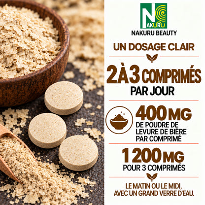 NAKURU Levure de Bière — 400 comprimés — Dosage