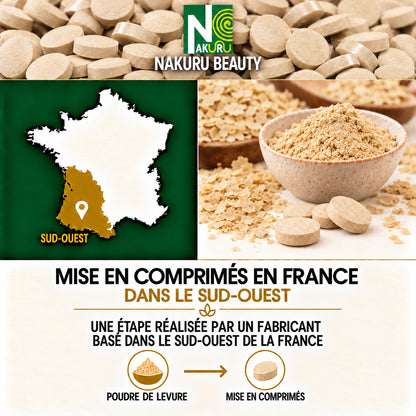 NAKURU Levure de Bière — 400 comprimés — Fabrication