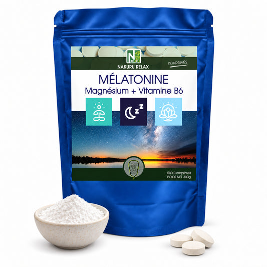 NAKURU Mélatonine Forte 1,8mg — 500 comprimés — Packshot