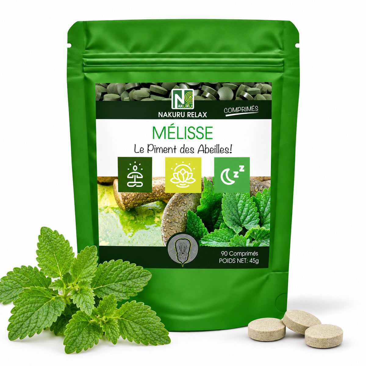 NAKURU Mélisse — 90 comprimés — Packshot