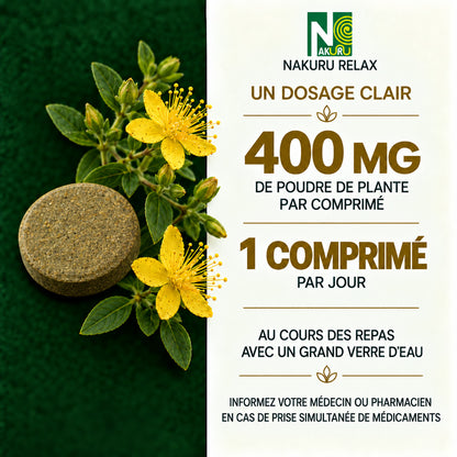 NAKURU Millepertuis — 500 comprimés — Dosage