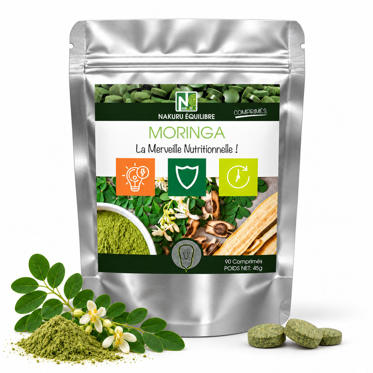 NAKURU Moringa — 90 comprimés — Packshot