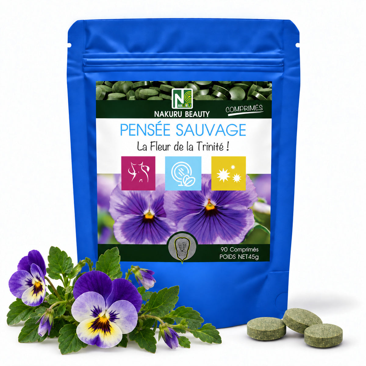 NAKURU Pensée Sauvage — 90 comprimés — Packshot