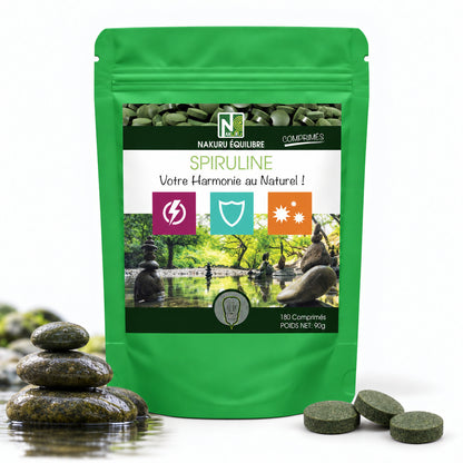 NAKURU Spiruline — 180 comprimés — Packshot